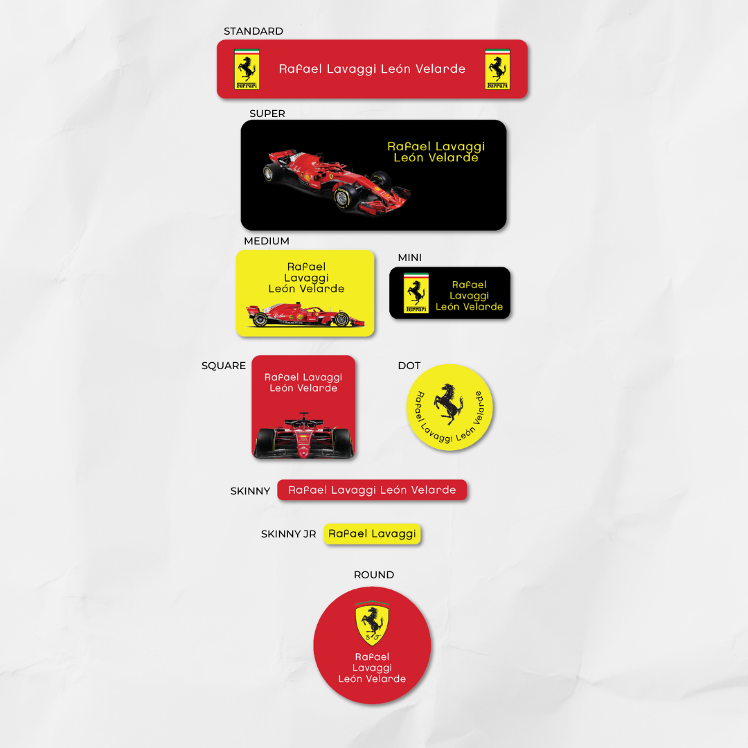 Etiquetas Ferrari