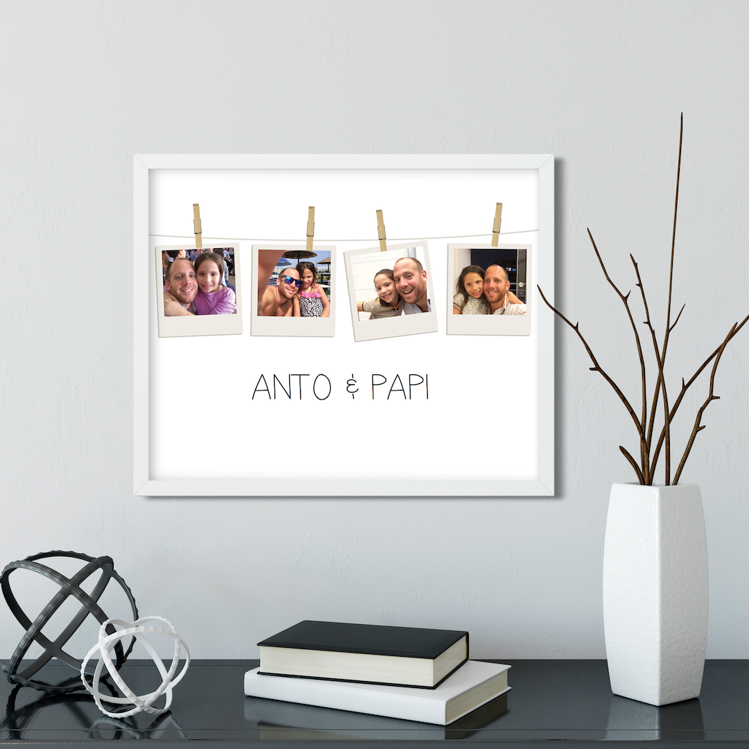 Cuadro Polaroids Colgantes