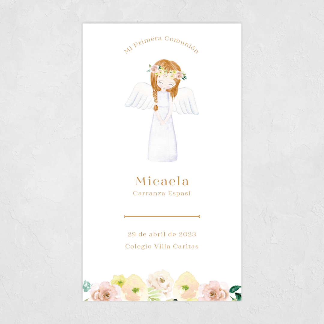 Estampa Niña Alada