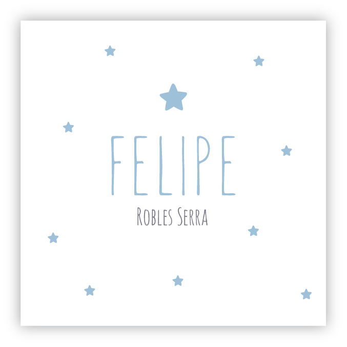 Tarjetita Las Estrellas Celestes