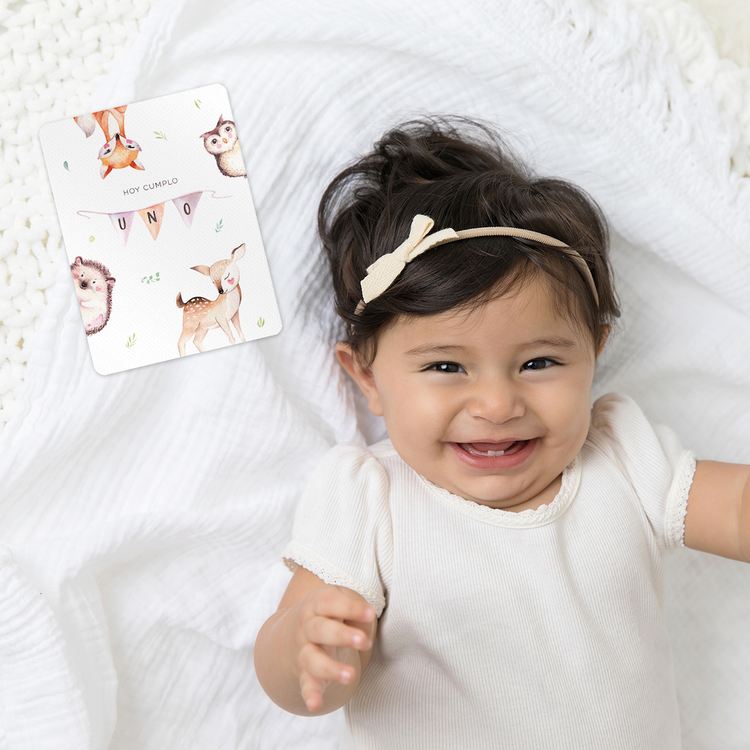 Tarjetas Meses Pink Woods