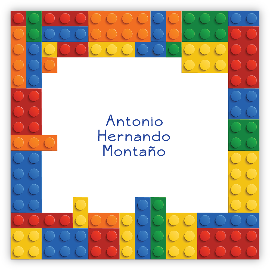 Tarjetita Lego Borde