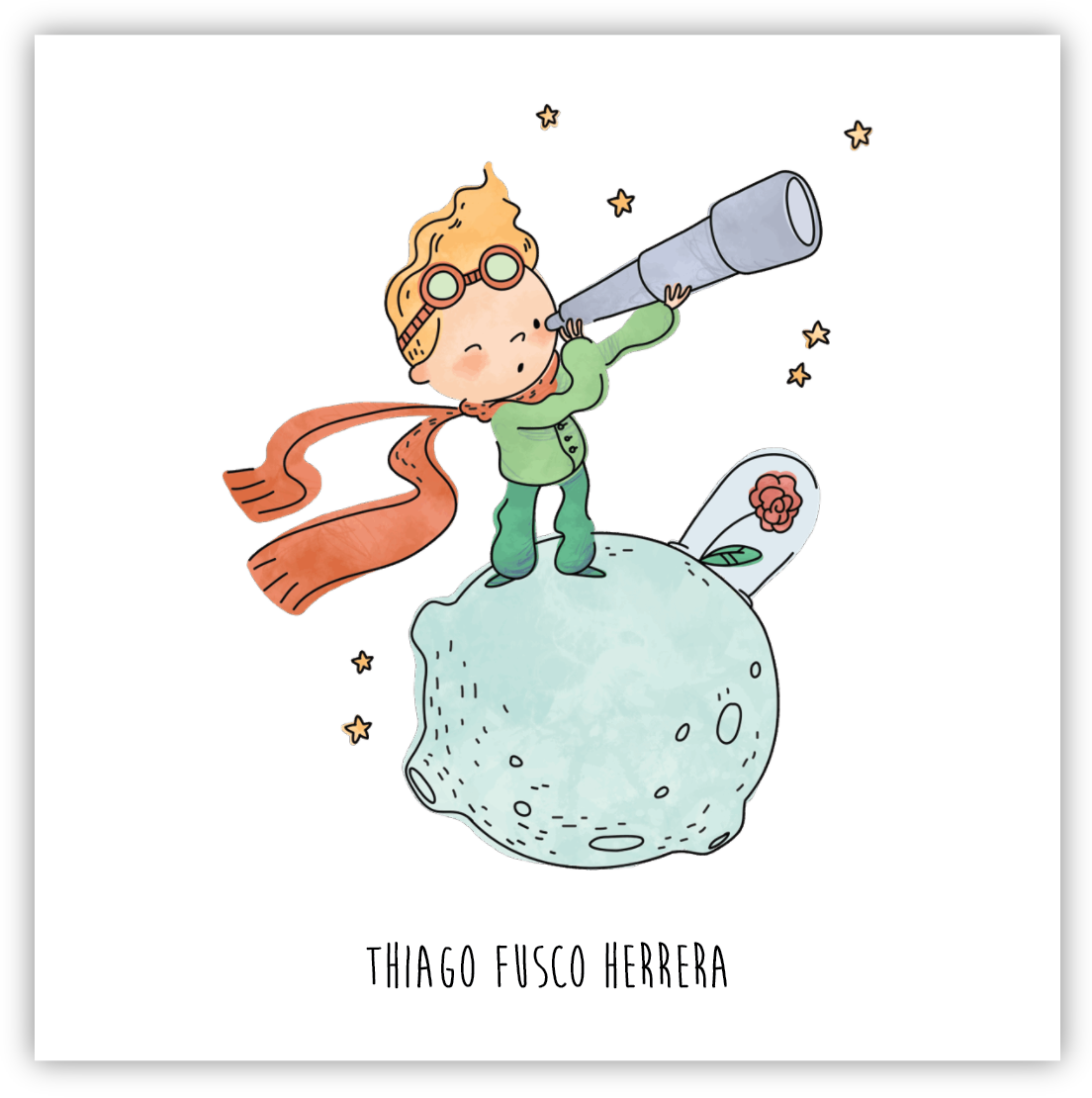 Tarjetita Principito