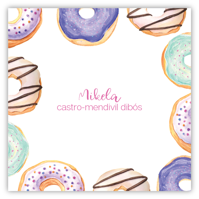 Tarjetita Donuts