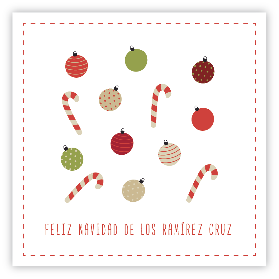 Tarjetita Elementos Navidad