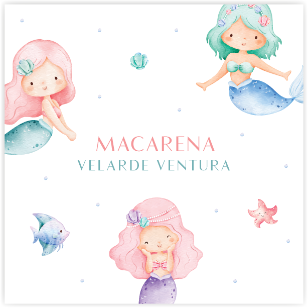 Tarjetita Sirenita Trio 1