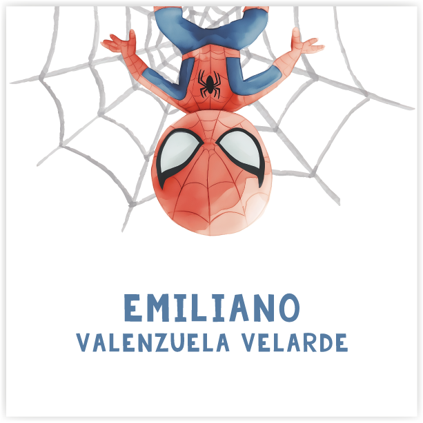 Tarjetita Spiderman