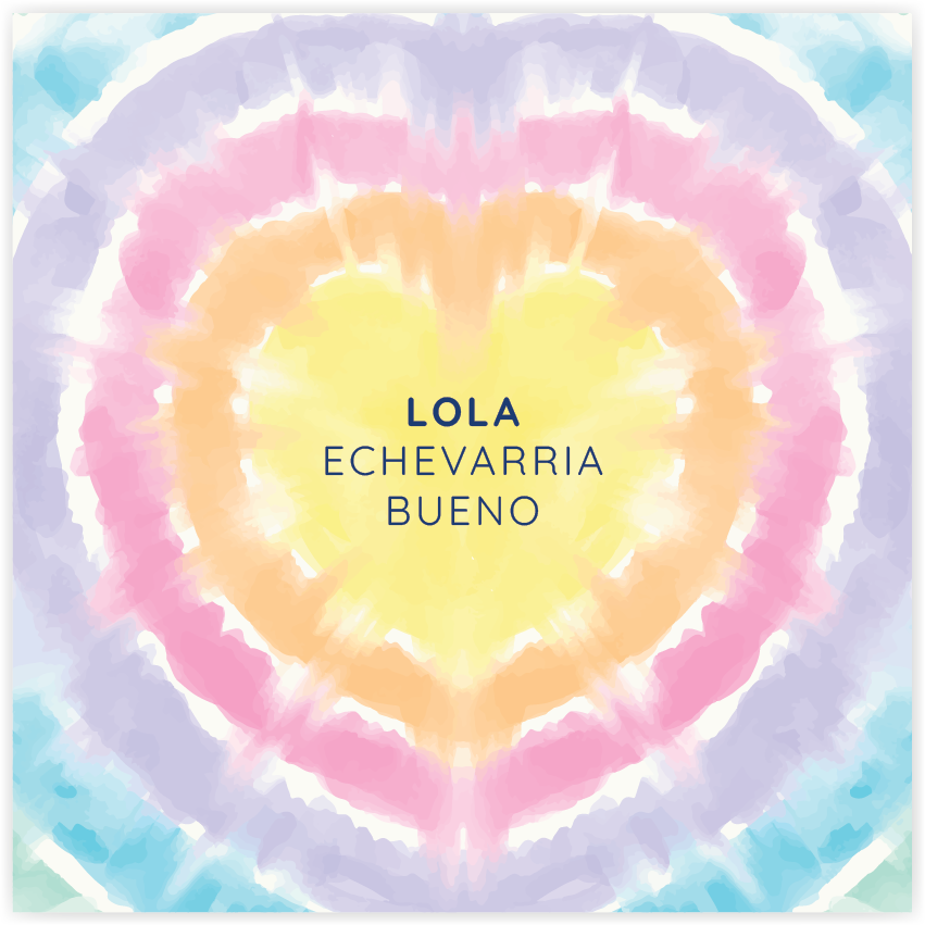 Tarjetita Tie Dye Heart