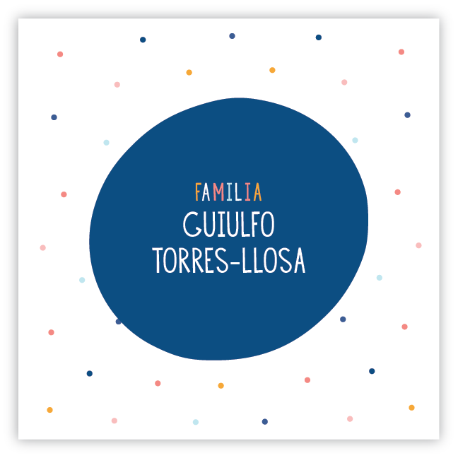 Tarjetita Familia Redondos