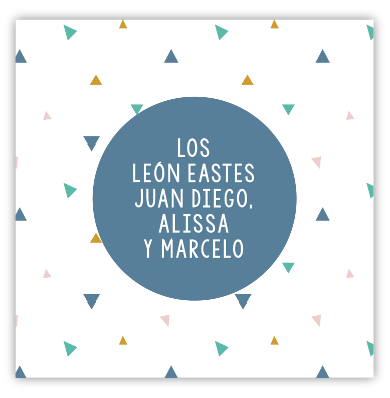 Tarjetita Familia Triangulitos