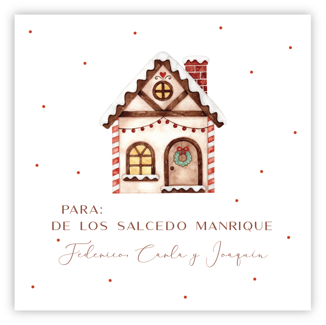Tarjetita Gingerbread House