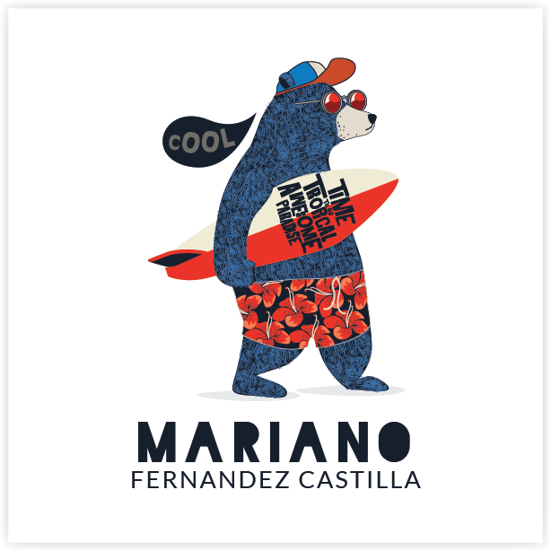 Tarjetita Oso Cool