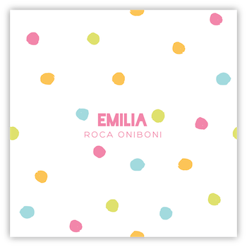 Tarjetita Polka Colors