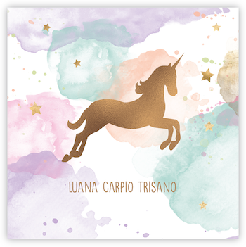 Tarjetita Unicornio Tornasol