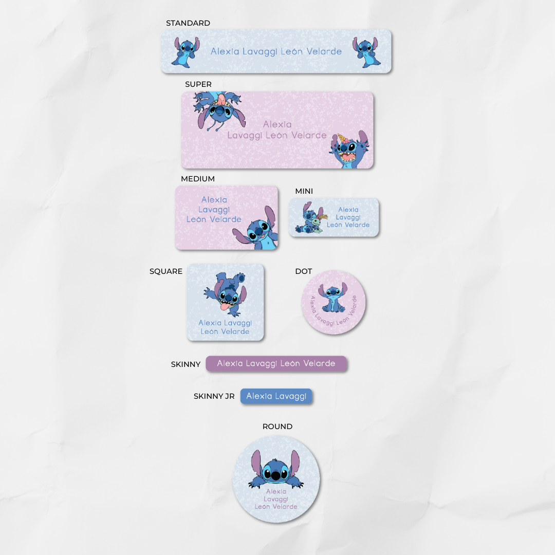 Etiquetas Stitch