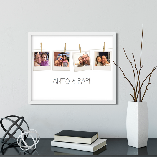 Cuadro Polaroids Colgantes