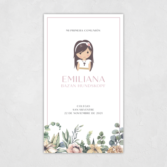 Estampa Niña Primavera