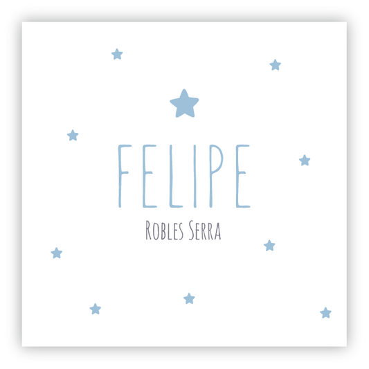 Tarjetita Las Estrellas Celestes
