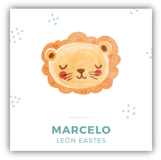 Tarjetita Leoncito Bebe
