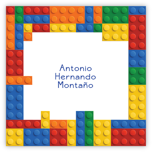 Tarjetita Lego Borde