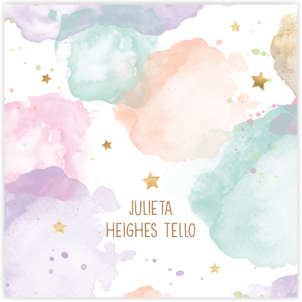 Tarjetita Acuarela Colores