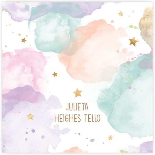 Tarjetita Acuarela Colores