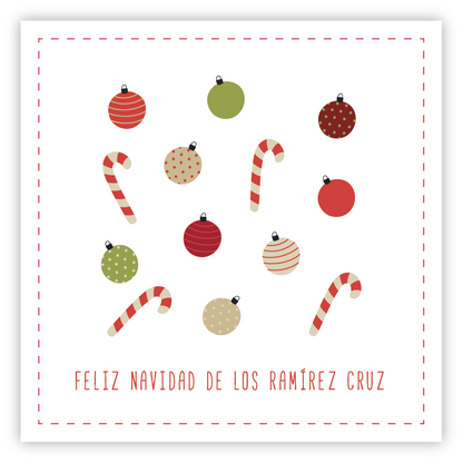 Tarjetita Elementos Navidad