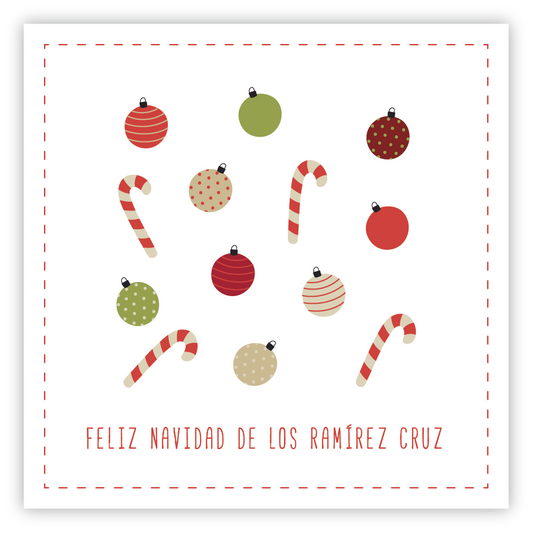 Tarjetita Elementos Navidad