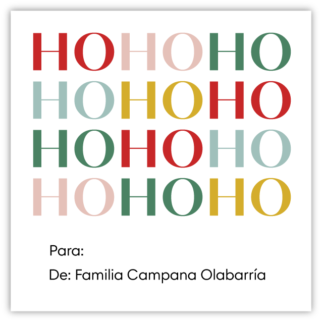 Tarjetita Navidad HoHoHo