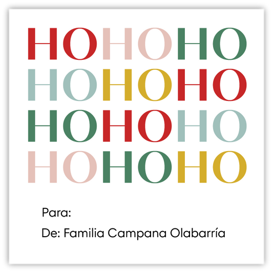 Tarjetita Navidad HoHoHo