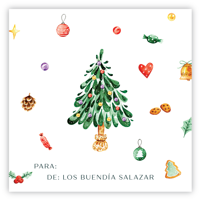 Tarjetita Arbolito Navidad