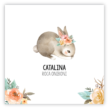 Tarjetita Conejo Catalina