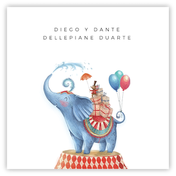 Tarjetita Elefante Circo