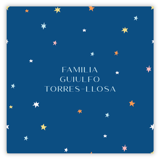 Tarjetita Familia Estrellas