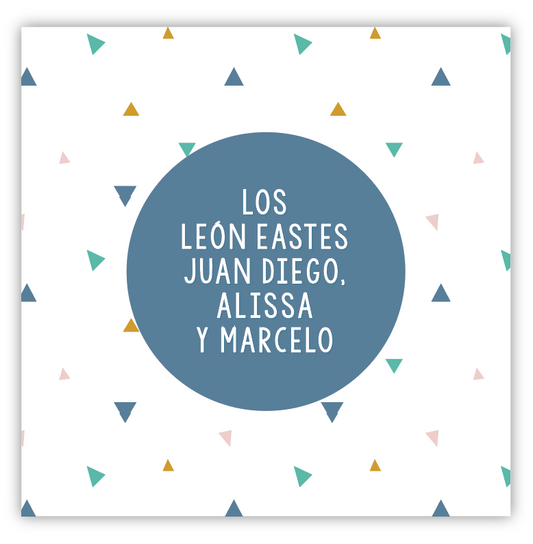 Tarjetita Familia Triangulitos