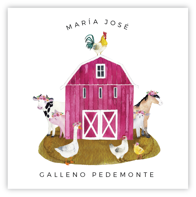 Tarjetita Granja Rosa