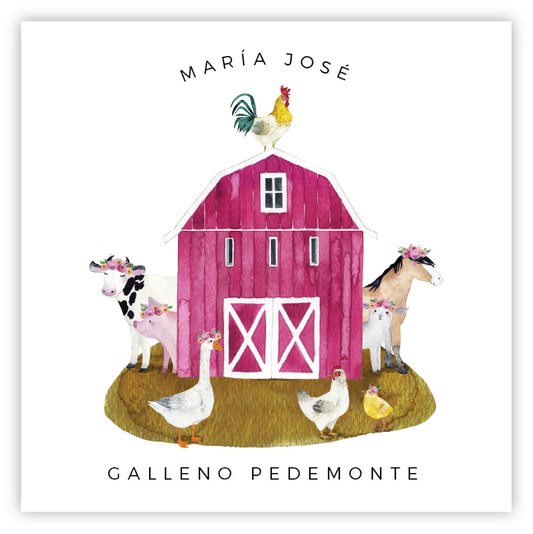 Tarjetita Granja Rosa