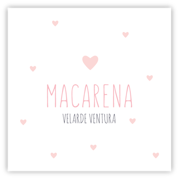 Tarjetita Los Corazones