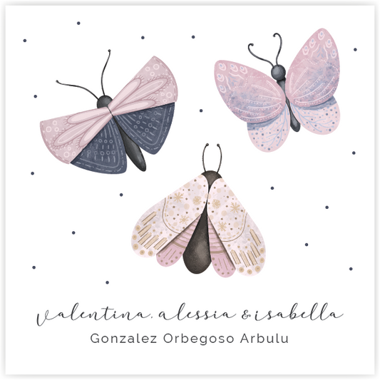 Tarjetita Mariposas Decoradas