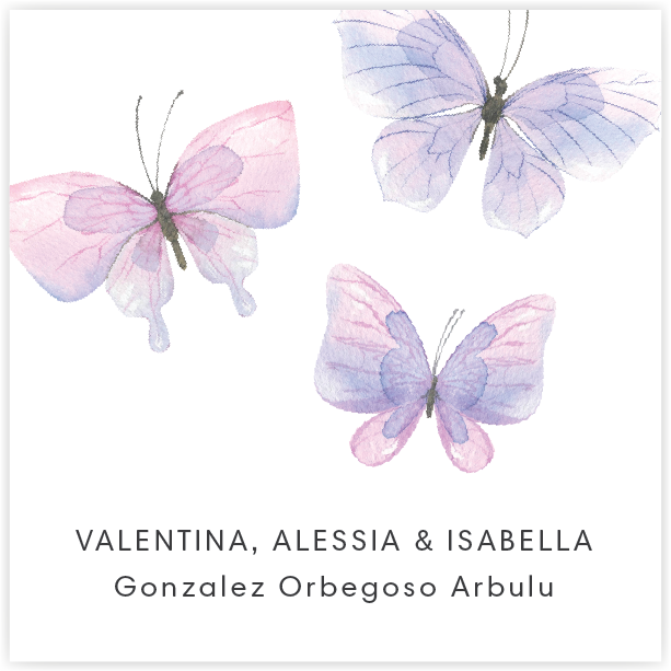 Tarjetita Mariposas Rosadas