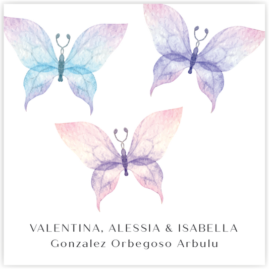 Tarjetita Mariposas Transparencias