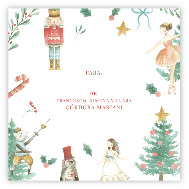 Tarjetita Navidad Nutcracker