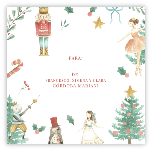 Tarjetita Navidad Nutcracker