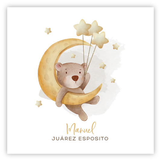 Tarjetita Oso Estrellas