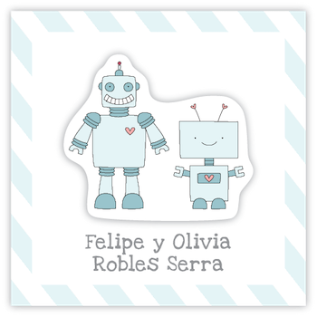Tarjetita Robots Pop-Up