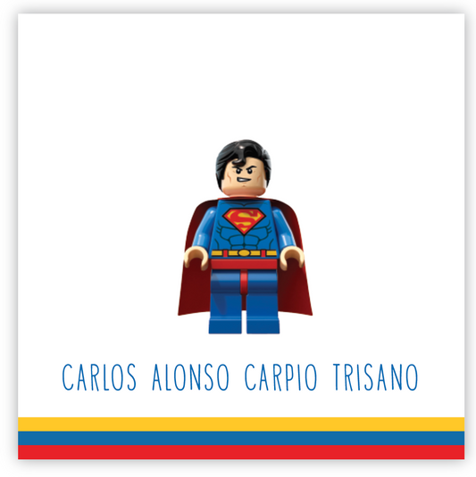 Tarjetita Lego Superman