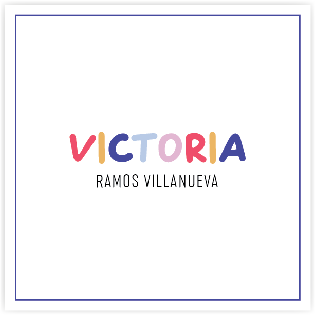Tarjetita Letras Colores Pop