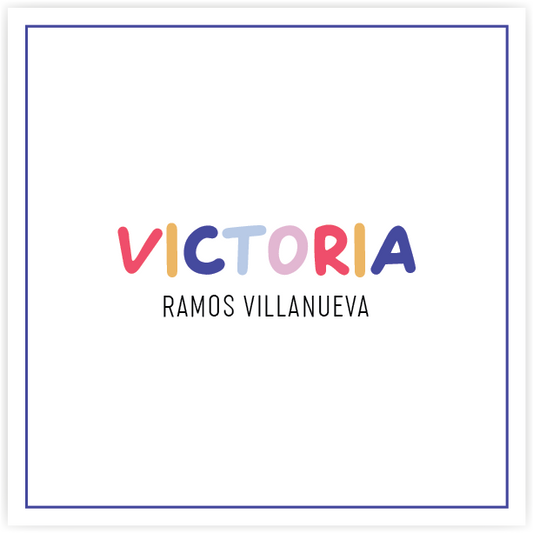Tarjetita Letras Colores Pop