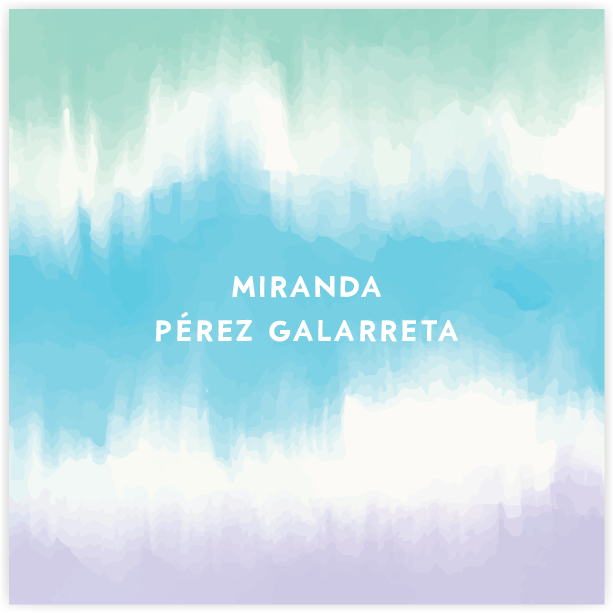 Tarjetita Tie Dye Azul