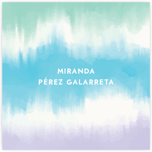 Tarjetita Tie Dye Azul